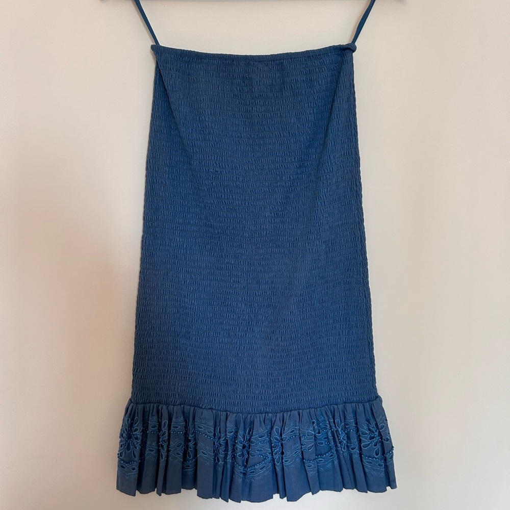 Blue mini dress. Brand new, never worn. Size Small